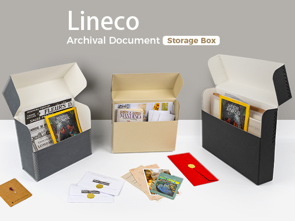 Amazon.com : Lineco Archival Document Storage Box with Metal