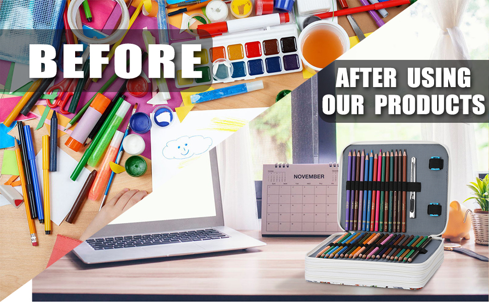 CONTAIL Colored Pencil Case 120 Slots Color Pencil Case