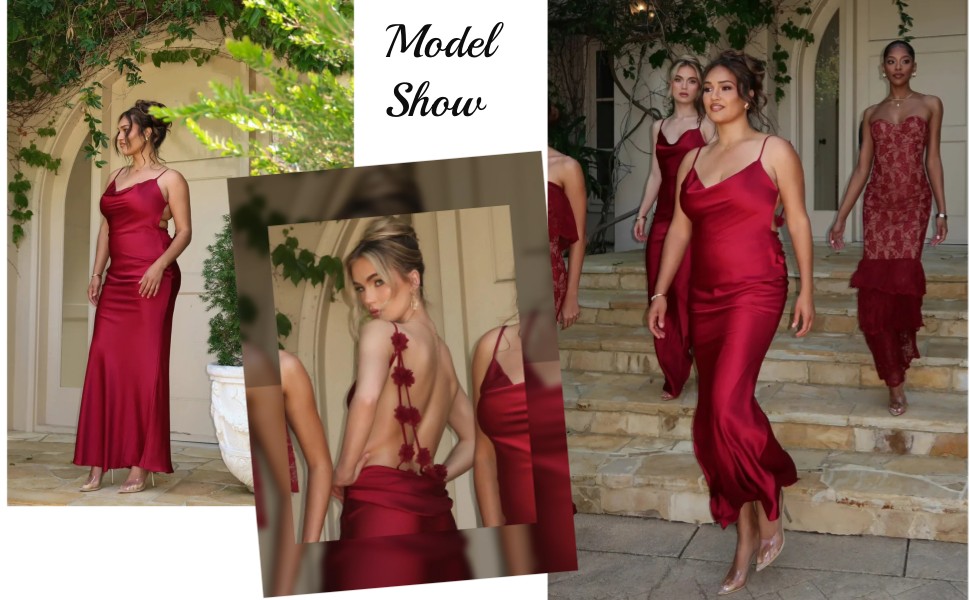 Strapless Satin Bodycon Backless Wedding Guest Maxi Dress