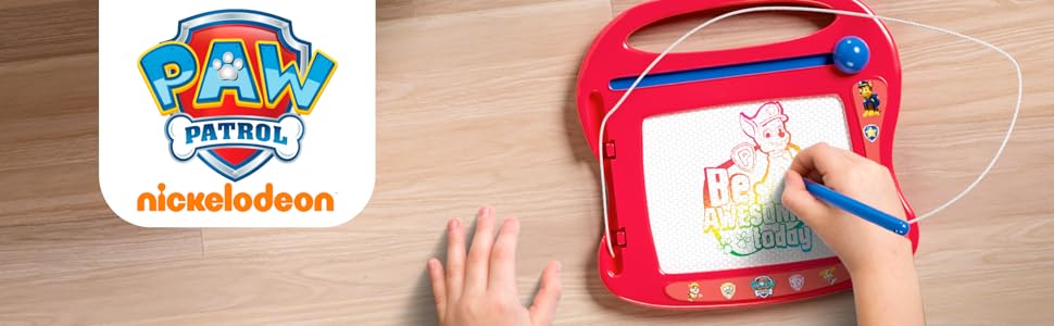 Lollipop PAW Patrol Travel Magnetic Drawing Board for Boys or Girls, On The Go Drawing Board