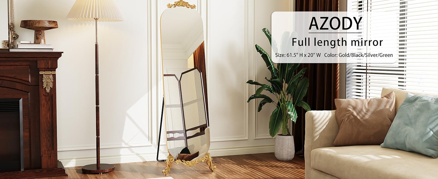 Arched Full length mirror with stand