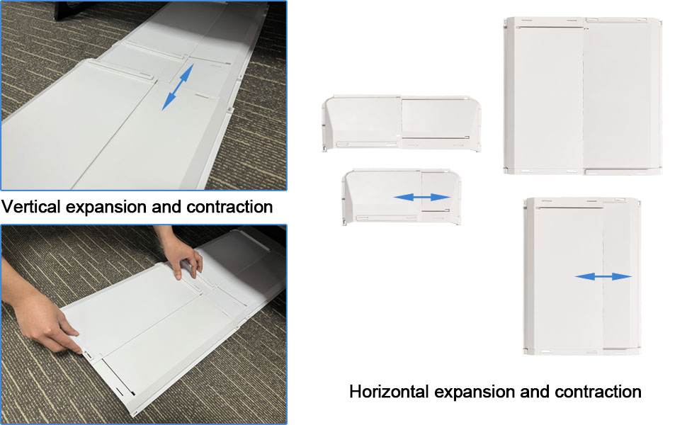 Air Vent Extender for Under Furniture, Floor Vent Deflectors for Under