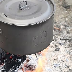Amazon | COOK'N'ESCAPE チタンクッカーセット 認証済み・直火