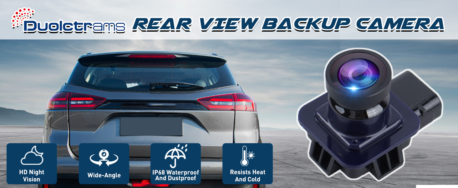 Duolctrams Rear View Backup Camera Replacement Compatible with 20112016 Chevy Cruze