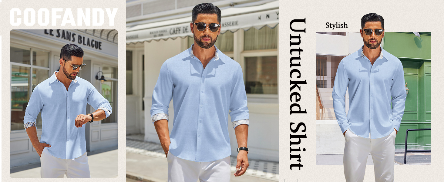 button down shirt men