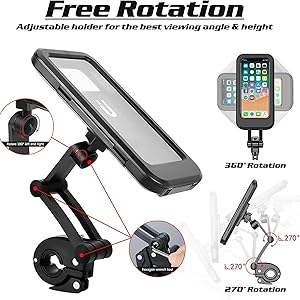 Providing full 360-degree rotation so you can adjust your phone to any angle and height
