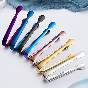 Stainless Steel Ice Cube Sugar Tongs
