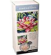 Dimensions Arts and Crafts Dragonfly and Lily Pad Latch Hook Kit, 12''L x 12''H