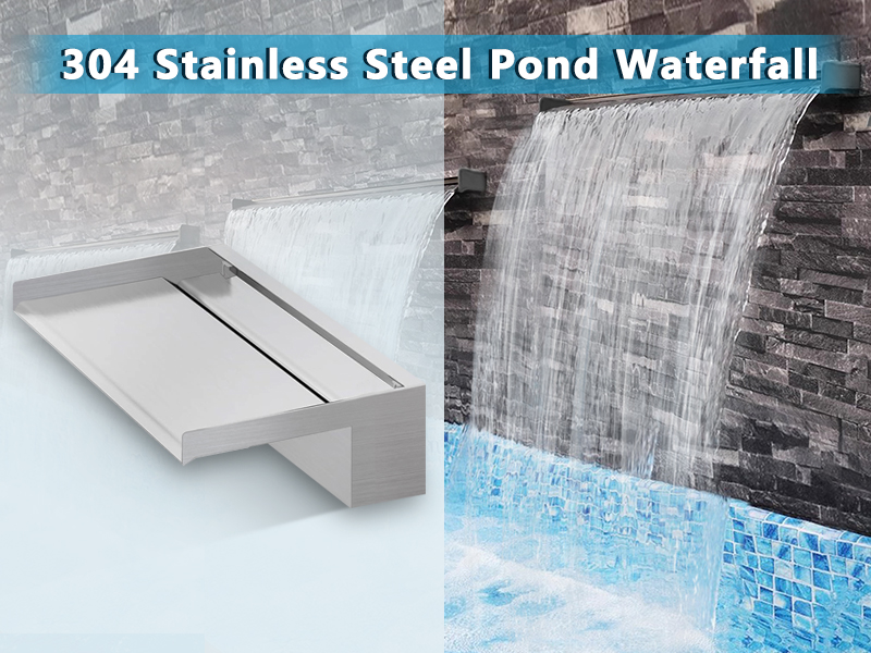 EANG.W 304 Stainless Steel Pond Waterfall