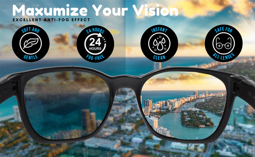 Anti Fog Lens Wipes for Glasses Cleaner Wipes VIETDAI 200 PreMoistened