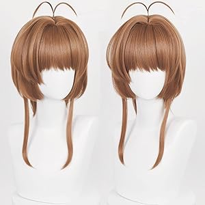 コスプレウィッグ　木之本 桜　さくら　ブラウン　耐熱 ウィッグ かつら wig　cosplay 撮影 祭り