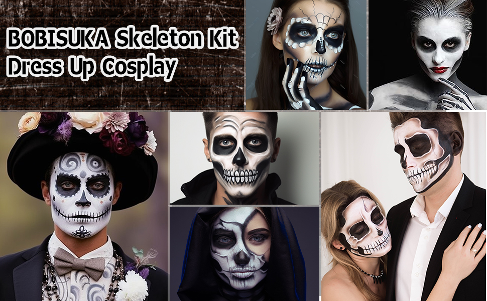 BOBISUKA Skeleton Kit Dress Up Cosplay