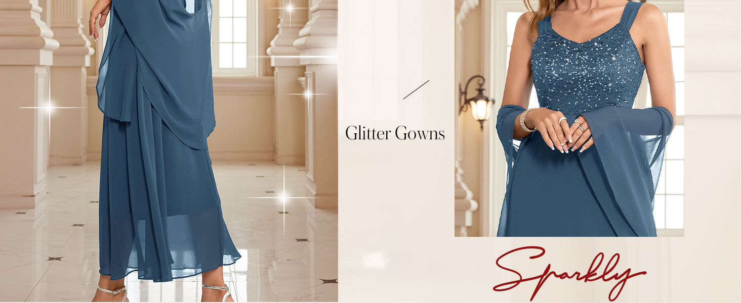 Mother of The Bride Two Piece Dress
