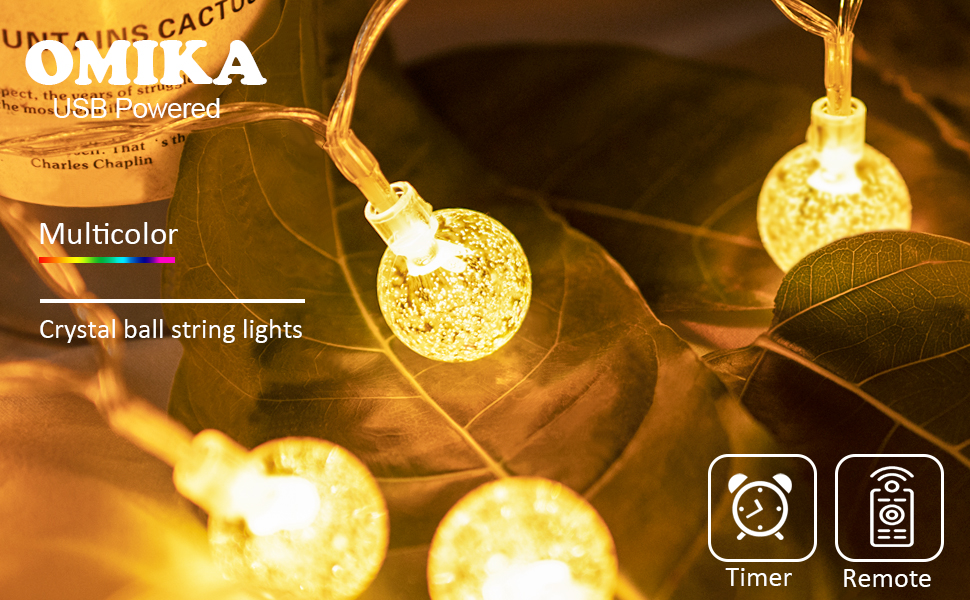 crystal ball string lights