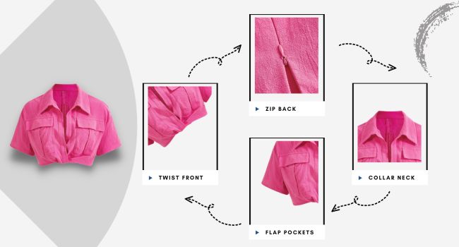 ワンピース Treat Urself Twist Flare Pintuck Blouse Treat Urself Twist Flare Pintuck Blouse