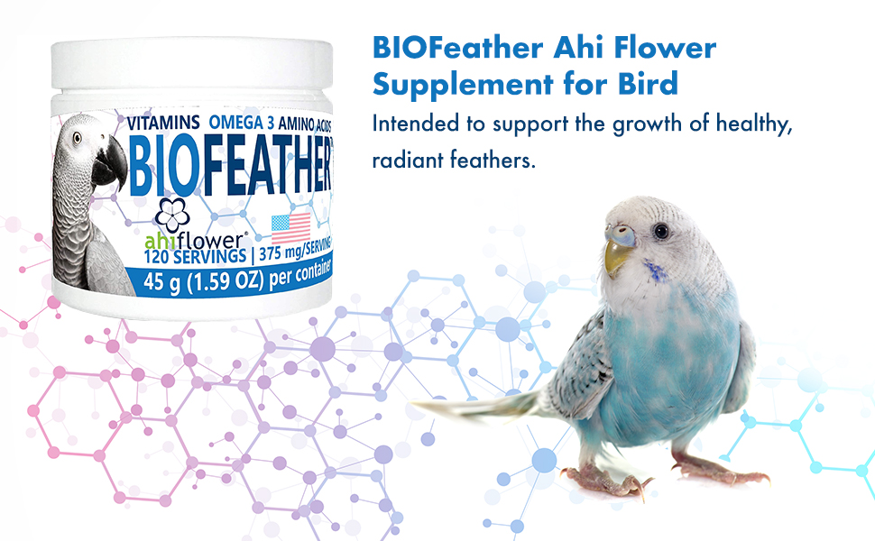 BIOFeather Ahi flower supplement for birds