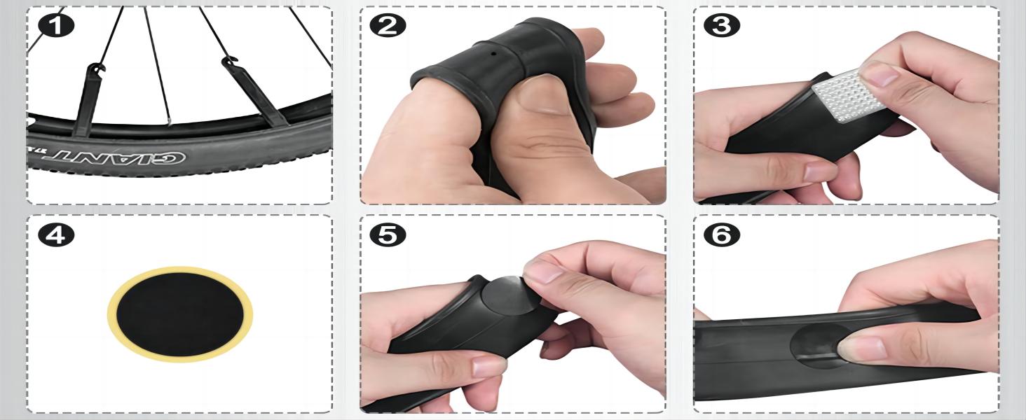 Diyife Bike Pump with Pressure Gauge, [120 PSI] [17 in 1] Mini Bicycle