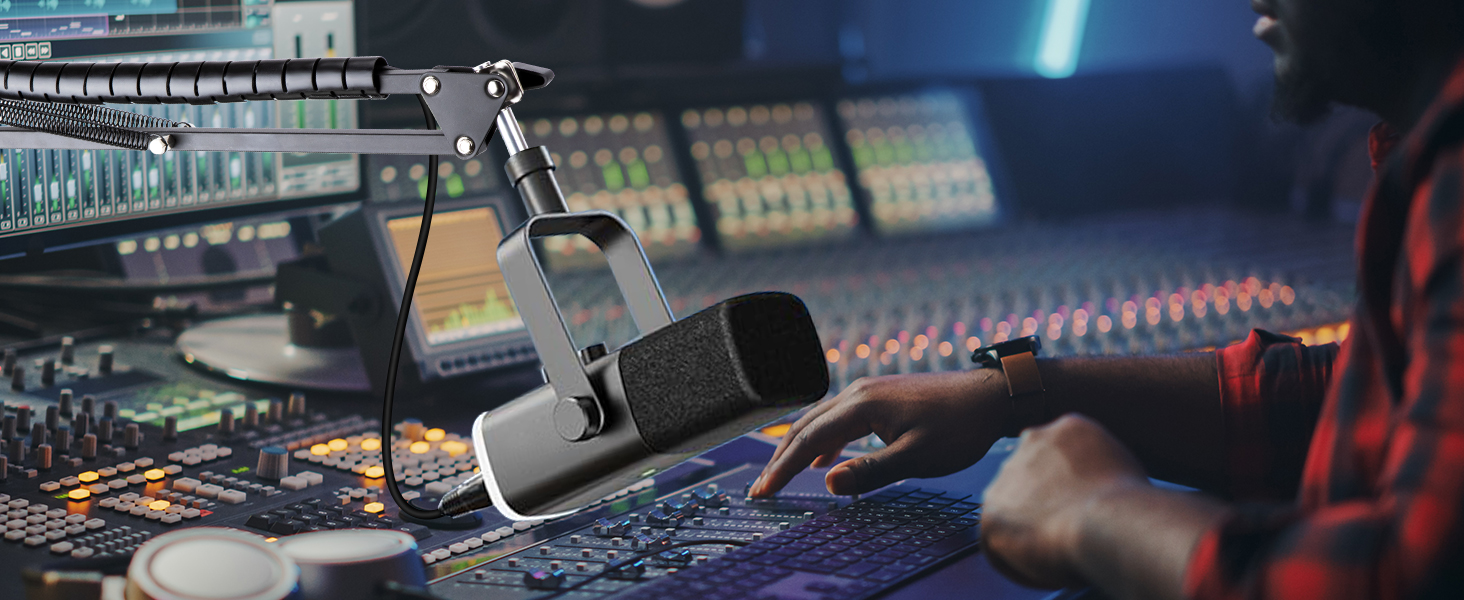Mic boom arm for fifine am8 microphone Mic satnd compatible with am8 mic suitable for gaming  