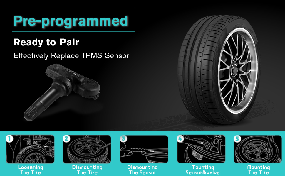 AULINK 315MHz Tire Pressure TPMS Sensors for Ford Lincoln