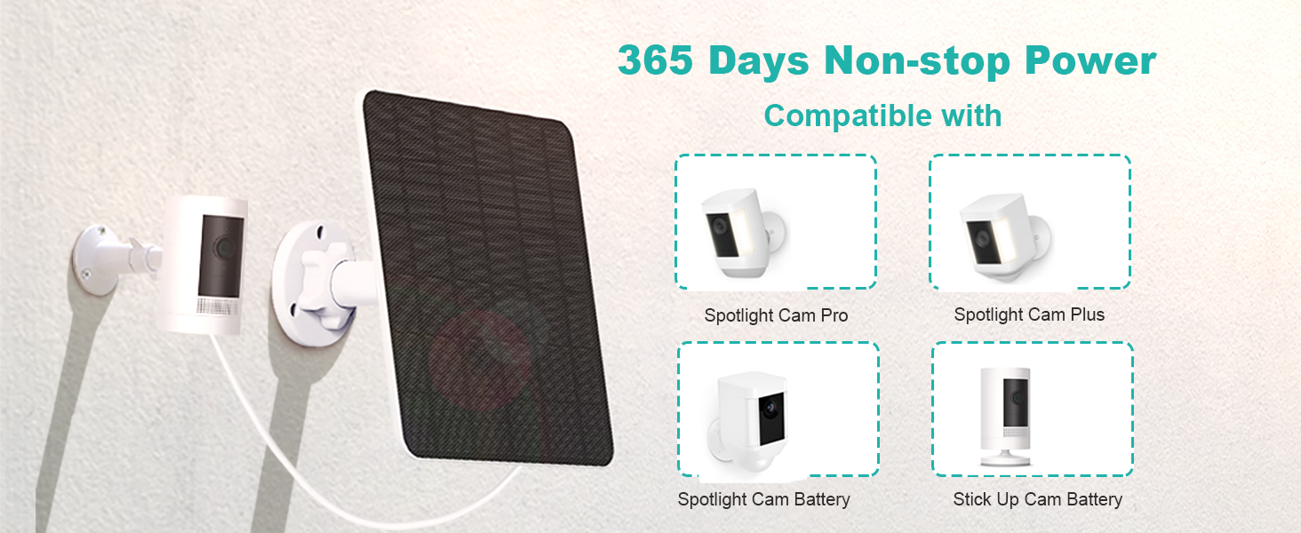 ring camera solar panel