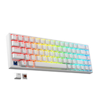 white mechanical keyboard