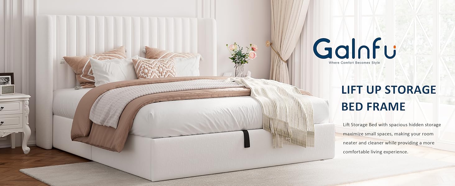 queen size lift up storage bed frame