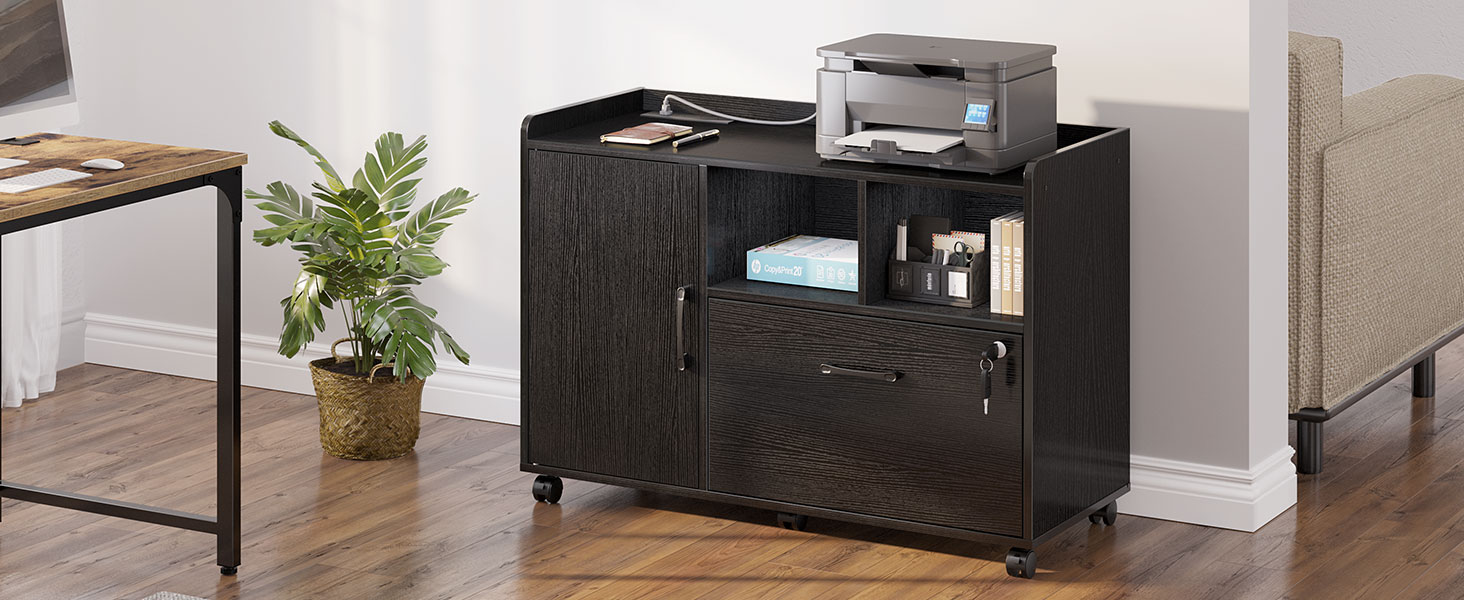 Rolanstar File with Charging Station, Mobile Lateral Filing