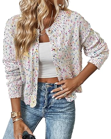 Amazon.com: SELINK Women's Cardigan Sweater Elegant Apricot