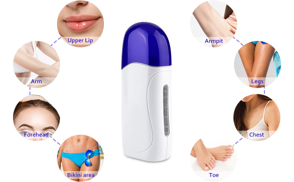 Dr.pedi Roll on Wax Kit for Hair Removal Portable Wax