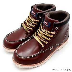 Amazon.co.jp: [エドウィン] メンズ ブーツ 防水 ワークブーツ