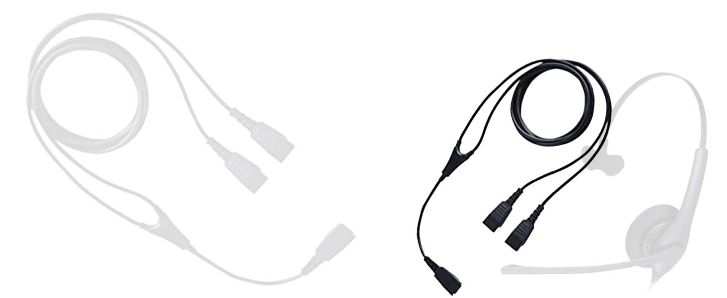 Plantronics Style Headset Splitter and Telephone Cable