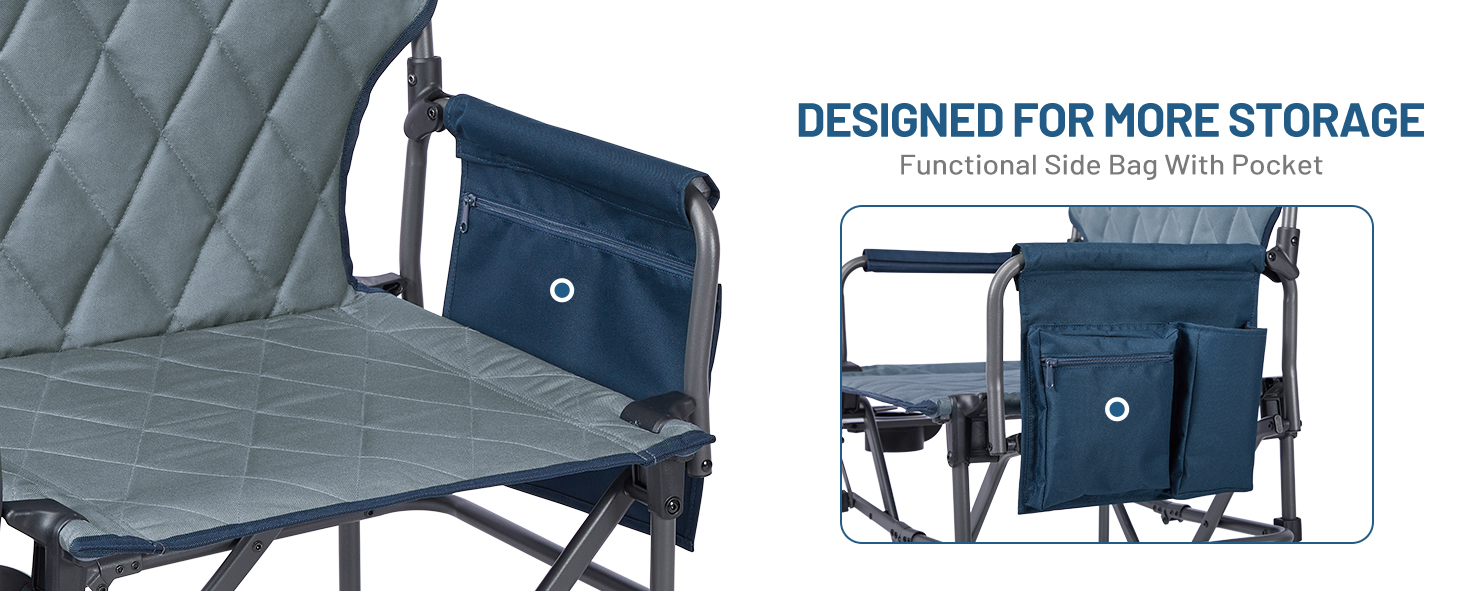 director chair for outdoor camping fishing navy blue