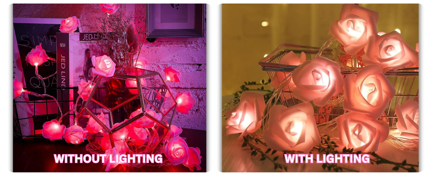 Rose flower string light