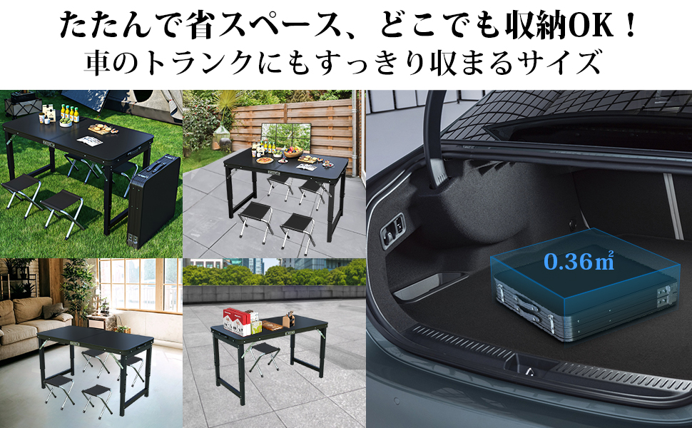 Amazon.co.jp: 折りたたみテーブル キャンプ デスク 机 折り畳み