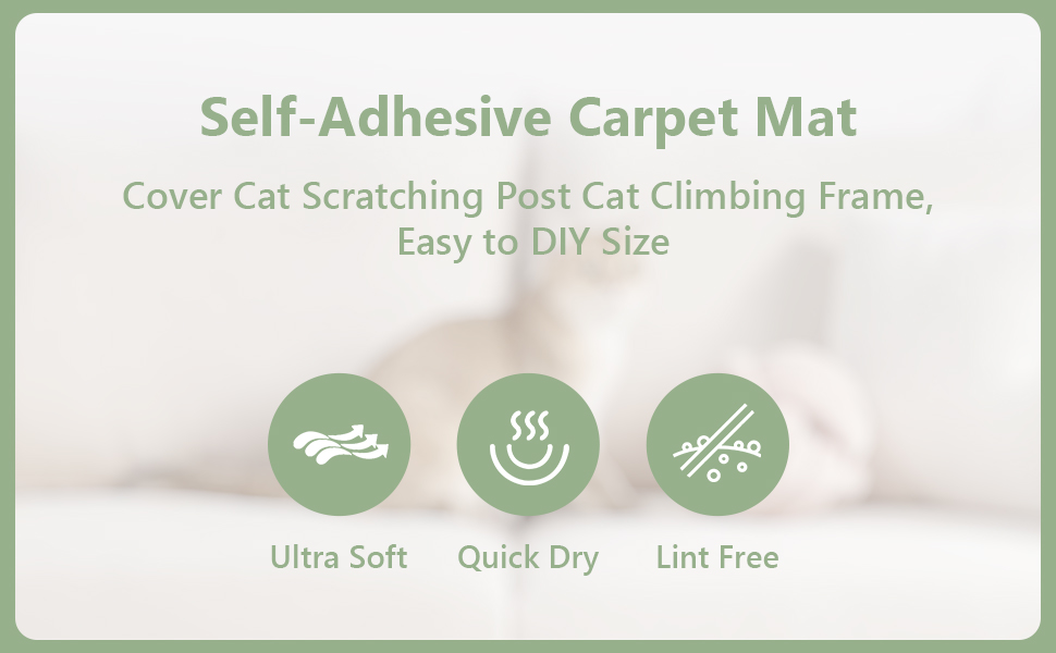 47.2"x15.8" Cat Scratching Mat SelfAdhesive, Trimmable Cat