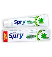 Spry Xylitol Toothpaste 5oz, Fluoride Free Toothpaste Adult and Kids, Teeth Whitening Toothpaste ...