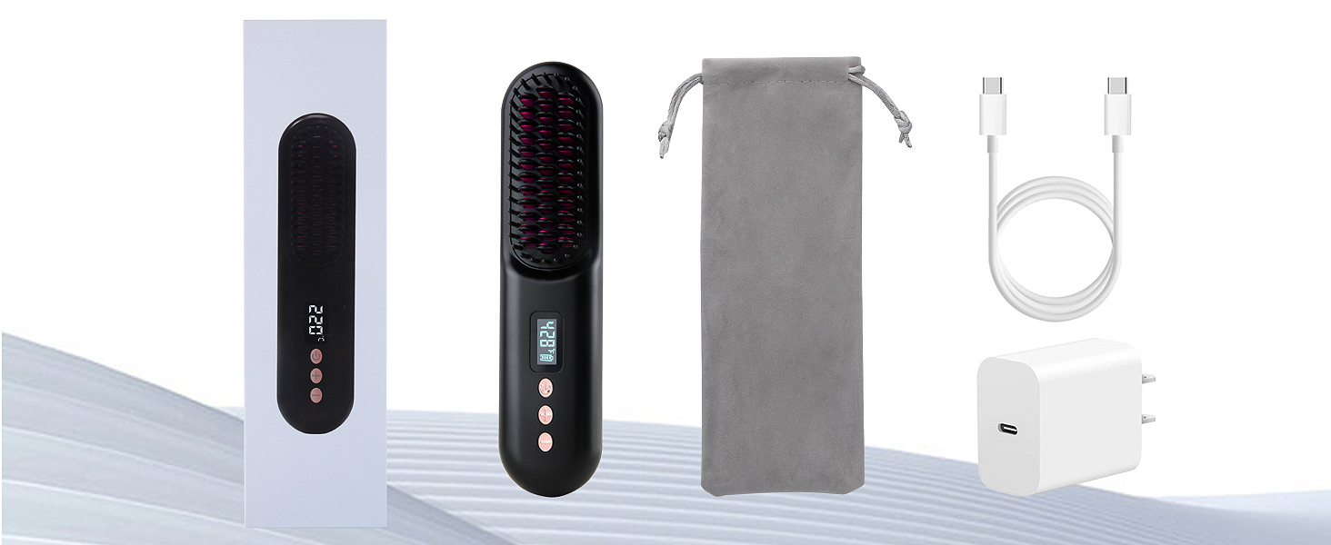 Cordless Hair Straightener Brush