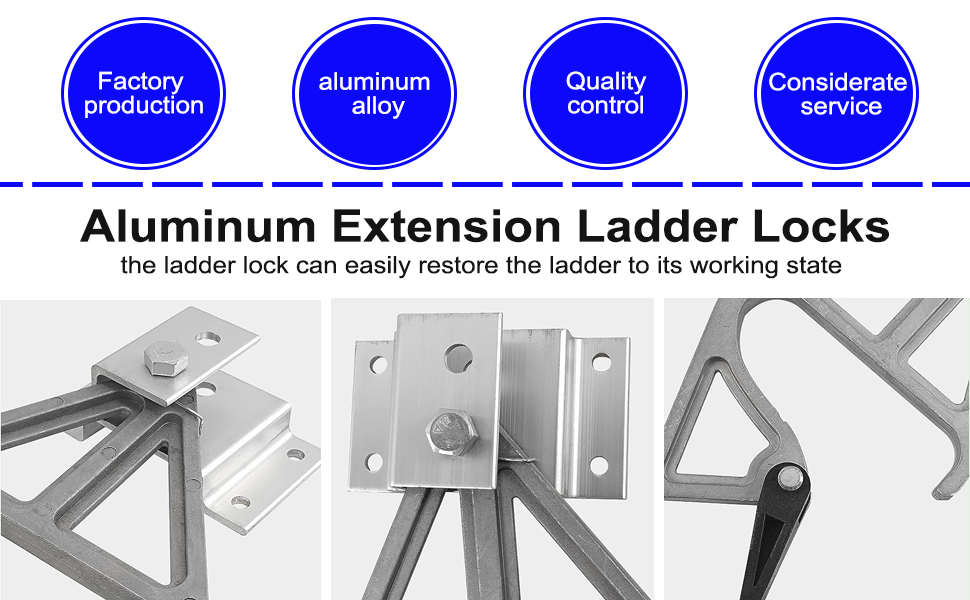 Aluminum Extension Ladder Locks Compatible with Werner,Suitable for 2811 Rung Lock Kit