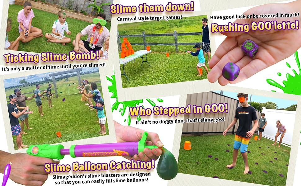 Carnival games don’t step in it dice game yard games water balloon for kids party pass the bomb goo