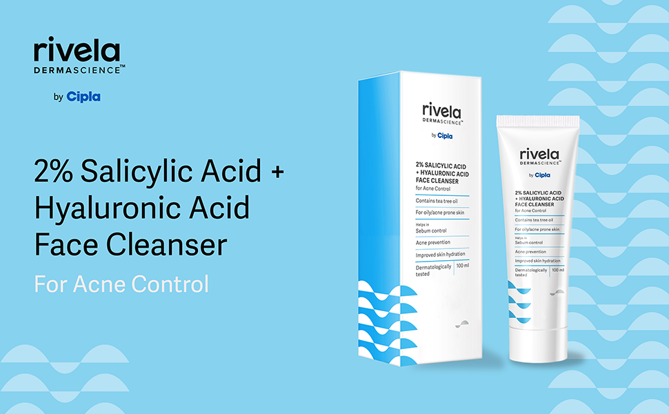 Rivela Dermascience By Cipla Acne Control Face Wash For Oily Skin With 2 Salicylic Acid