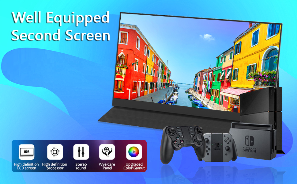 17.3 2560*1440  2K inch portable monitor