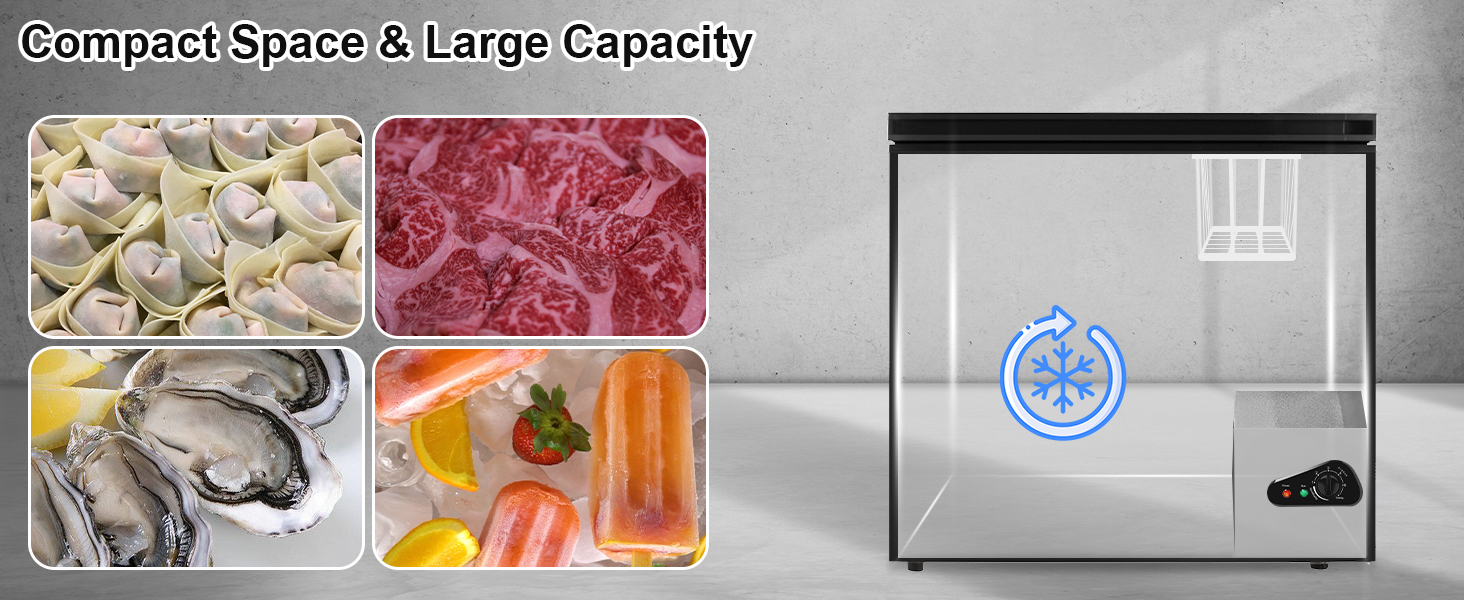 Black Chest Freezer