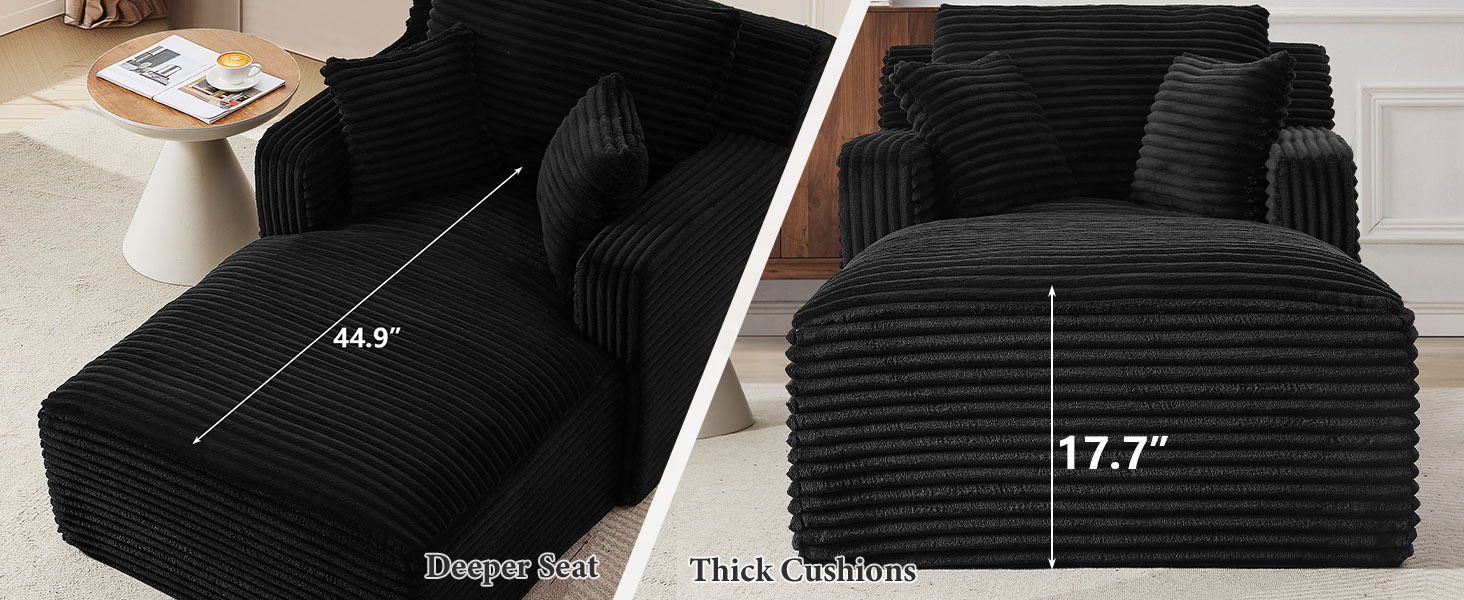 oversized chaise lounge chair