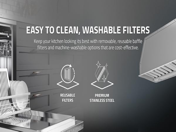 ●INHOUSE Amazon.com: ANZZI Insert Range Hood 600 CFM, Ducted/Ductless