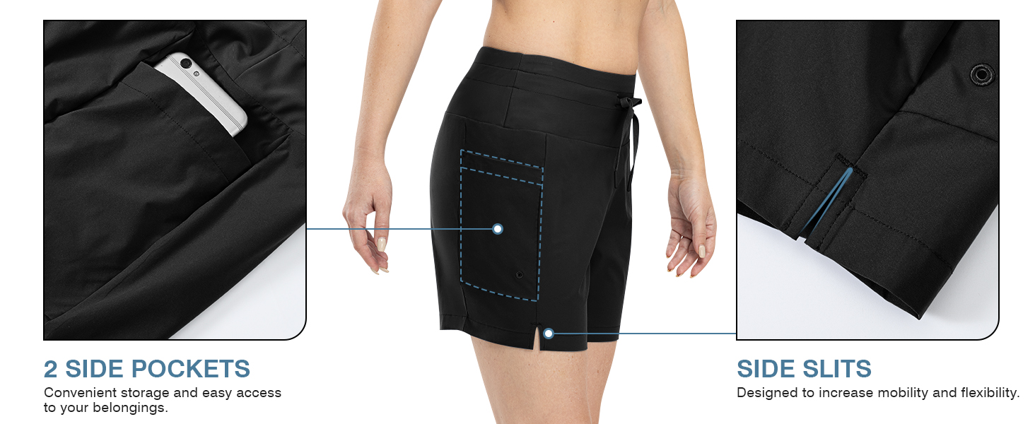 womens swim shorts tummy control