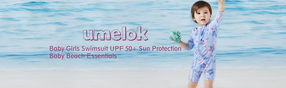 baby girls swimsuit upf50+ sun protection 