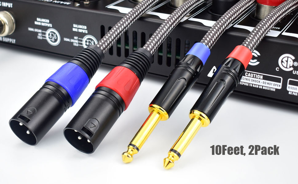 unbalanced 6.35 XLR cord
