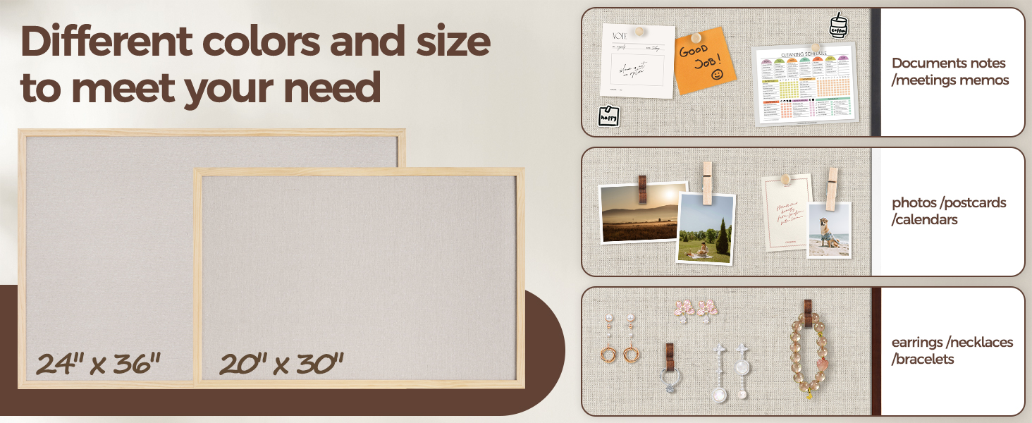 wood cork boards