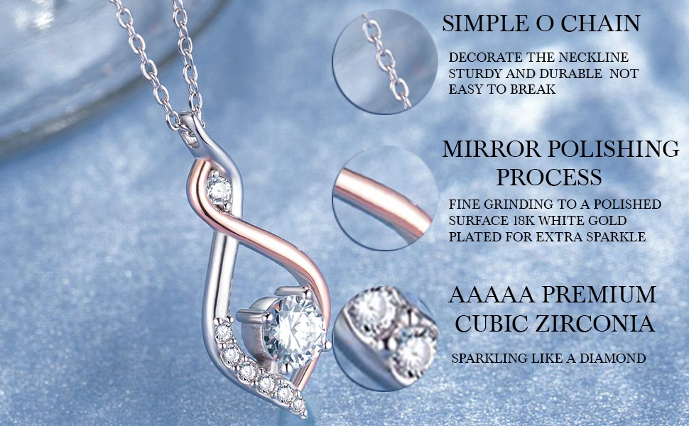  925 Sterling Silver Necklace Jewelry