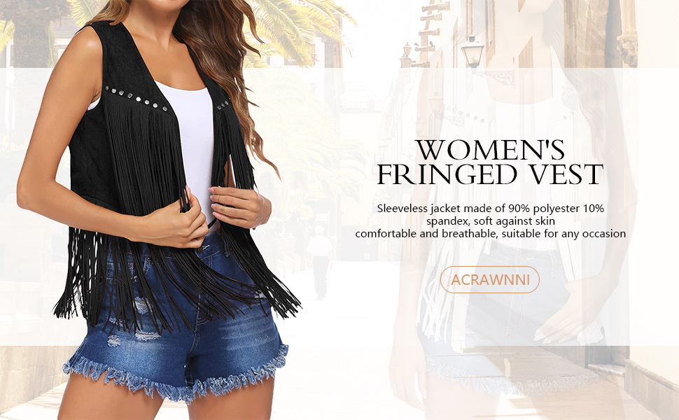 Women Tassel Vest 